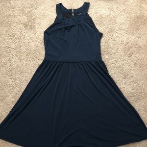 Navy blue banana republic dress
